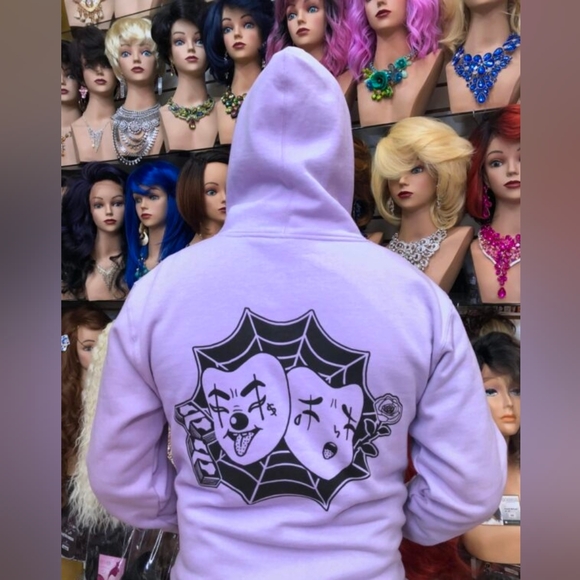 Future Fantasy Delight Lavender Hoody Laugh Now Cry Later Unisex Small Clowns - Picture 4 of 9